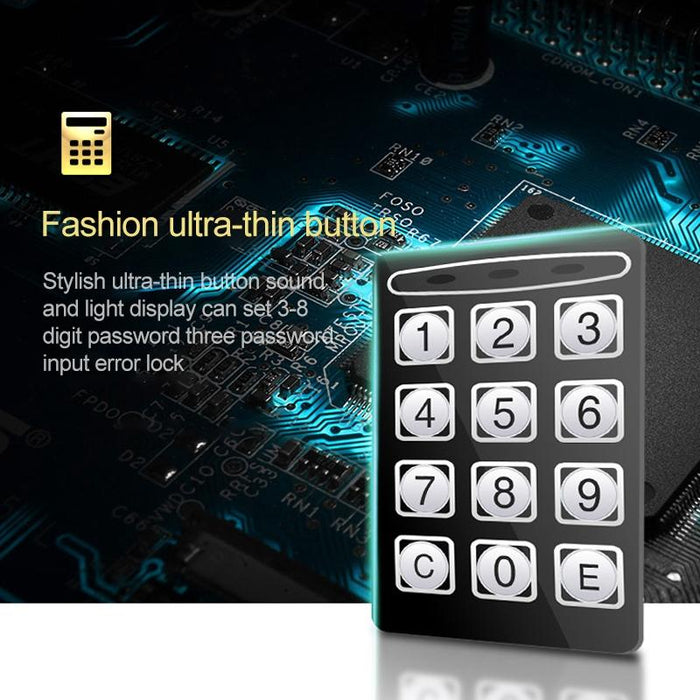 17E Wall Security Lock Box Compact Home Safe