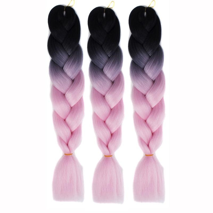 Gradient Braid Wigs 60Cm Length