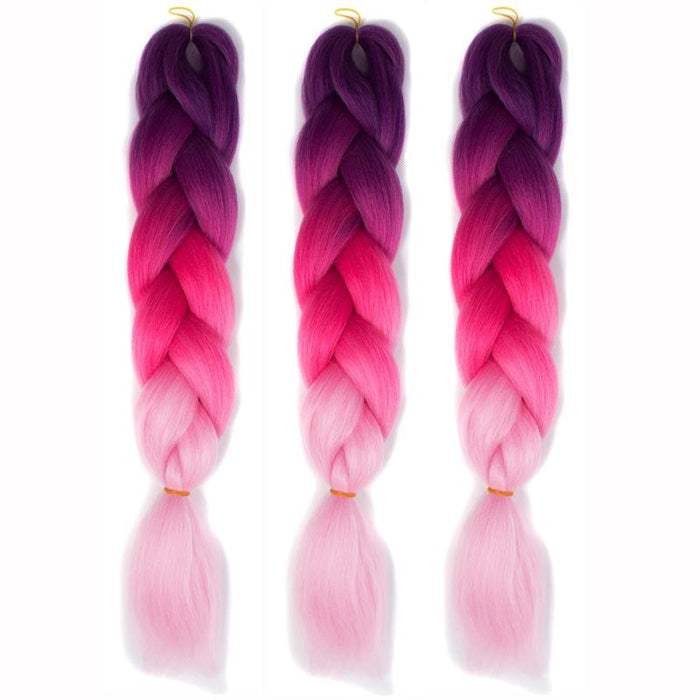 Gradient Braid Wigs 60Cm Length