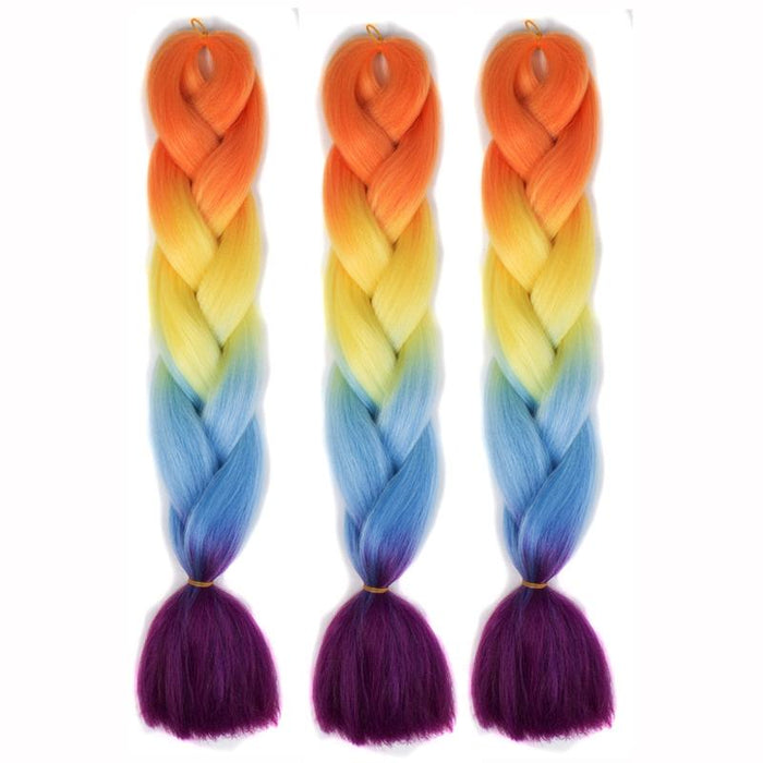 Gradient Braid Wigs 60Cm Length