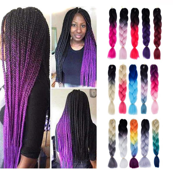 Gradient Braid Wigs 60Cm Length