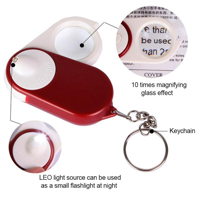 Best Bst J106 10x Pocket Magnifier With Led Light