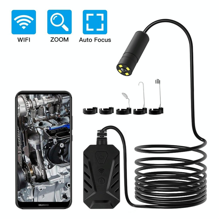 F230 Ip68 Waterproof Autofocus Wifi Endoscope Inspection Camera Length 10M Lens Diameter 14Mm