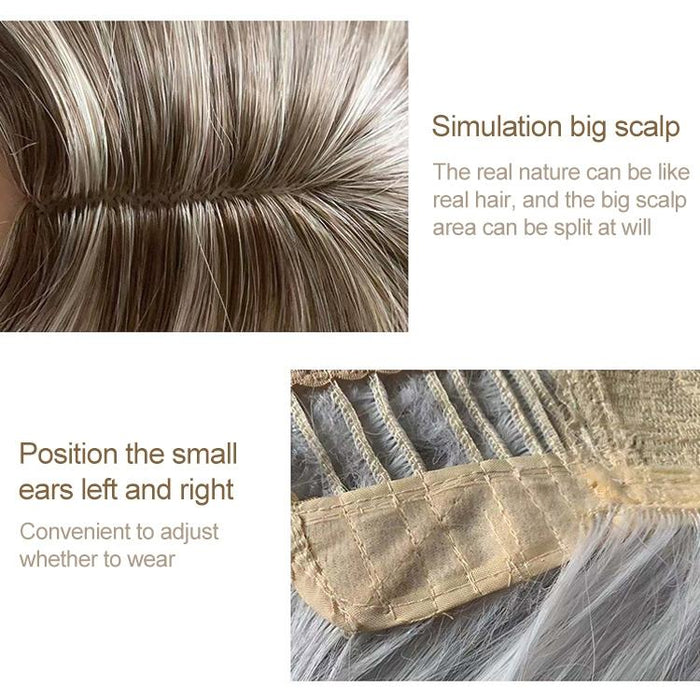 Long Curly Mixed Colour Wig for Women