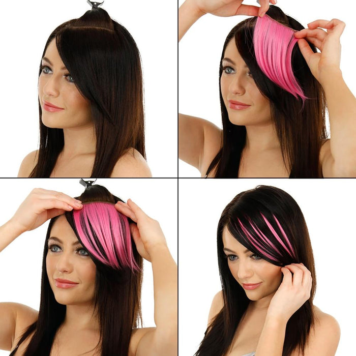 Invisible Bangs Gradient Hair Extension Options