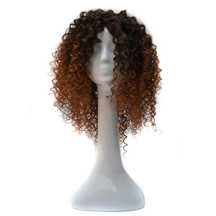 Gradient Light Short Curly Wig For Women