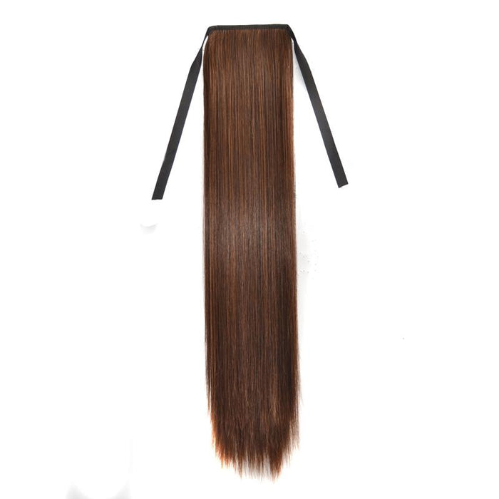 Long Straight Hair Bandage Style Wig For Women Natural Look