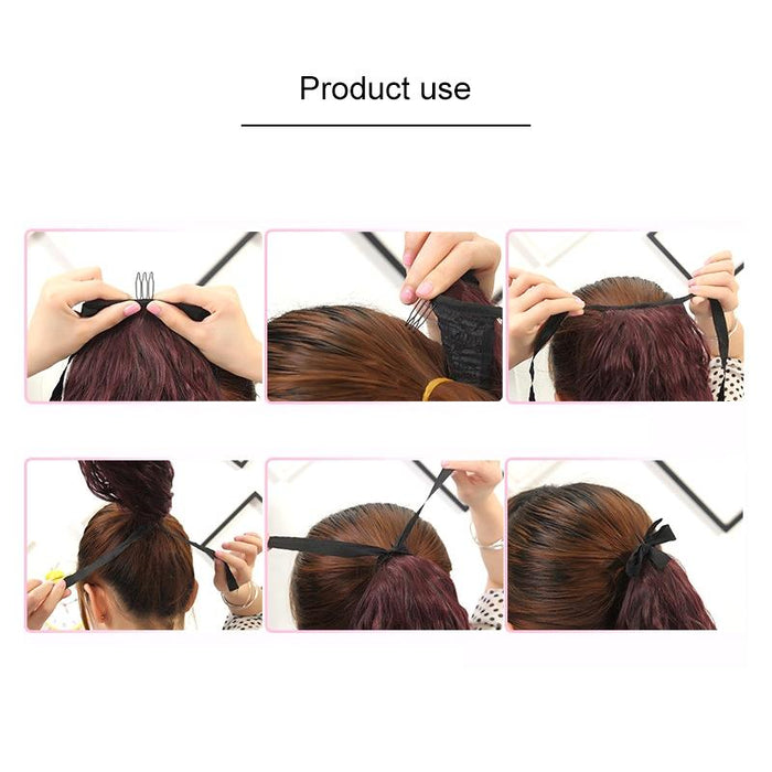 Long Straight Hair Bandage Style Wig For Women Natural Look