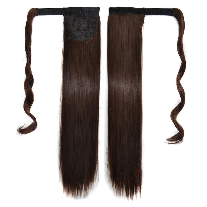 10 Invisible Bandage Style Long Straight Hair Wig Ponytail