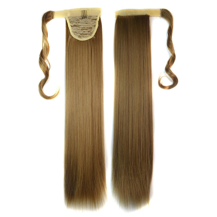 18M22 Invisible Bandage Wig Long Straight Ponytail