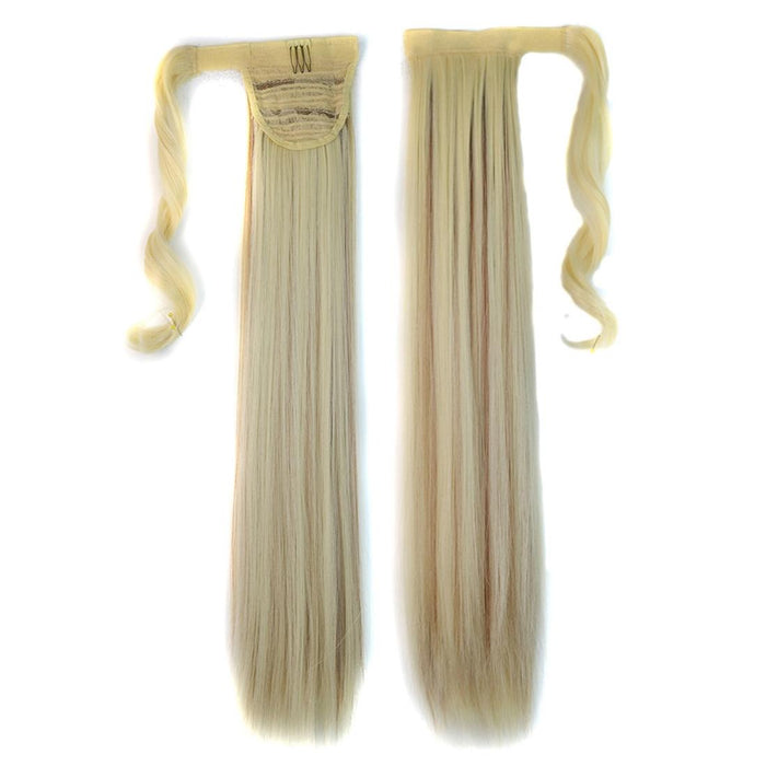 613H12 Invisible Bandage Wig Long Straight Ponytail