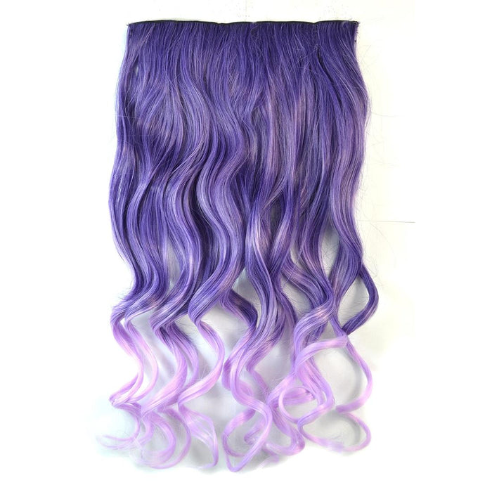 Gradient Large Wave Clip In Hair Extension Long Curls