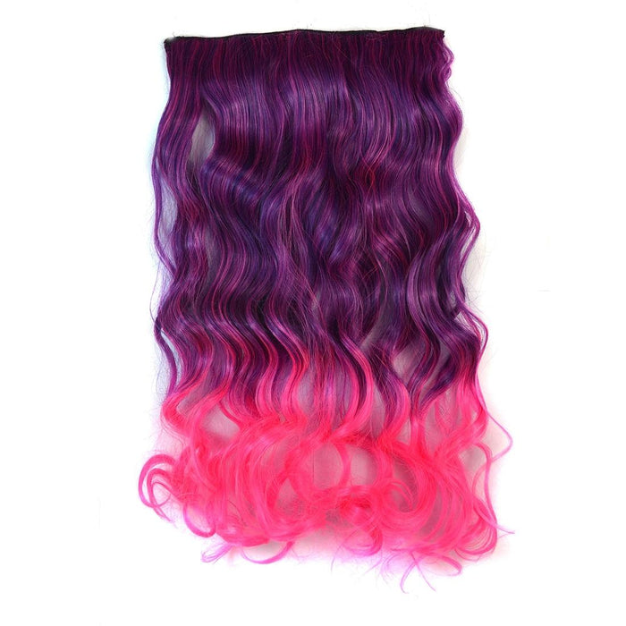 Gradient Large Wave Clip In Hair Extension Long Curls