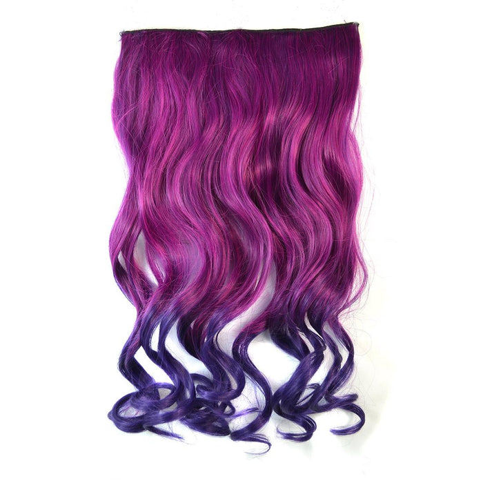 Gradient Large Wave Clip In Hair Extension Long Curls