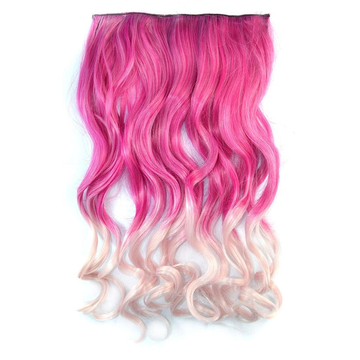 Gradient Large Wave Clip In Hair Extension Long Curls