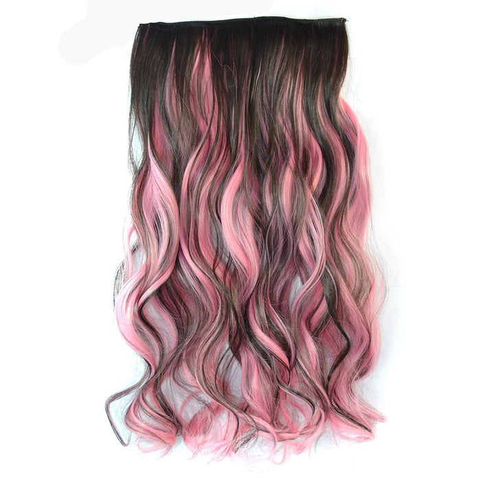 Gradient Large Wave Clip In Hair Extension Long Curls