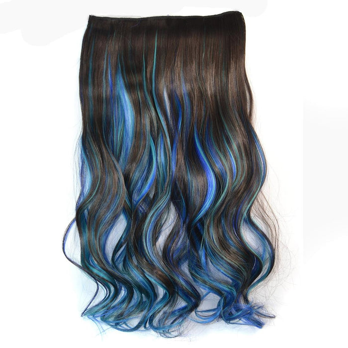 Gradient Large Wave Clip In Hair Extension Long Curls