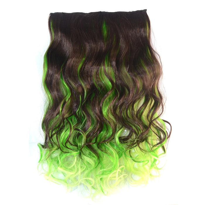 Gradient Large Wave Clip In Hair Extension Long Curls