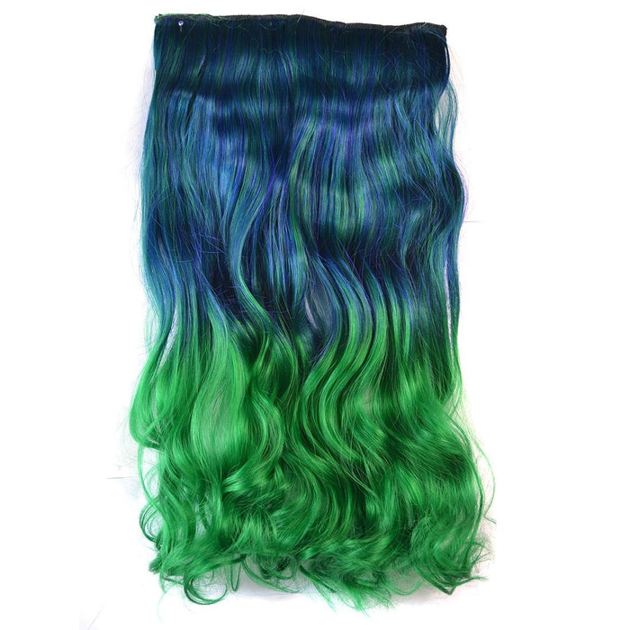 Gradient Large Wave Clip In Hair Extension Long Curls