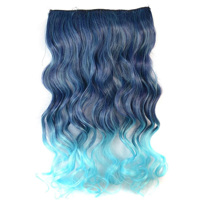 Gradient Large Wave Clip In Hair Extension Long Curls