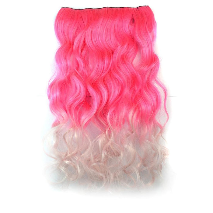 Gradient Large Wave Clip In Hair Extension Long Curls