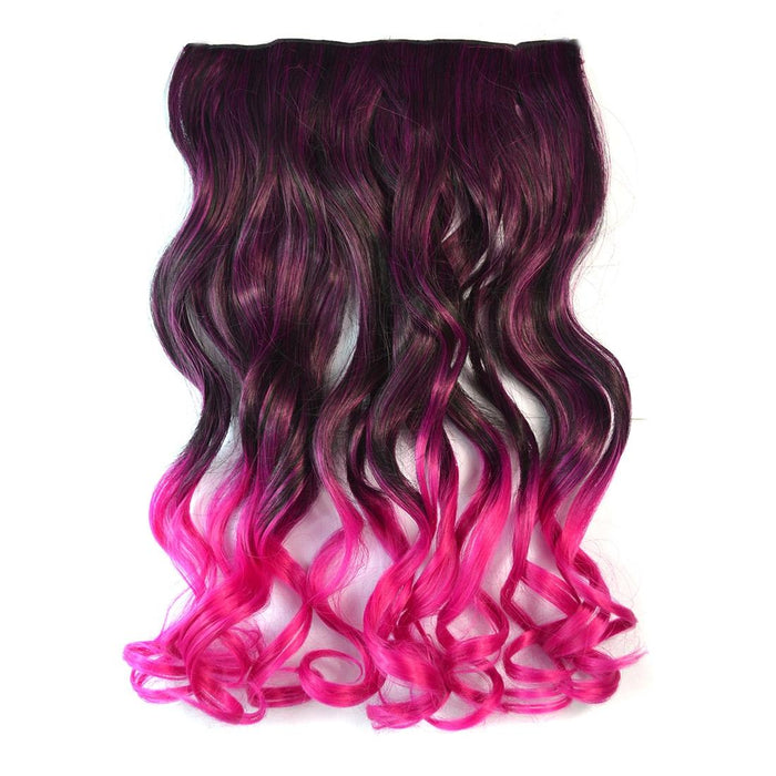 Gradient Large Wave Clip In Hair Extension Long Curls