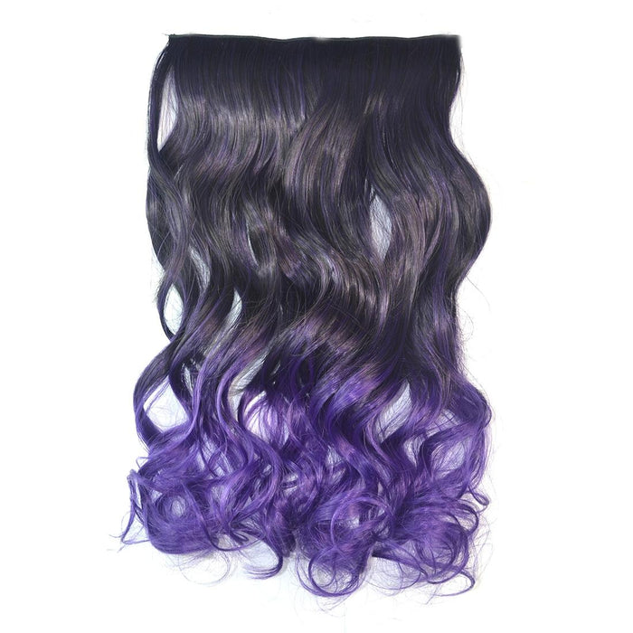 Gradient Large Wave Clip In Hair Extension Long Curls