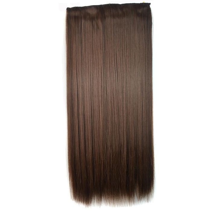 5 Clip Long Straight Wig Piece