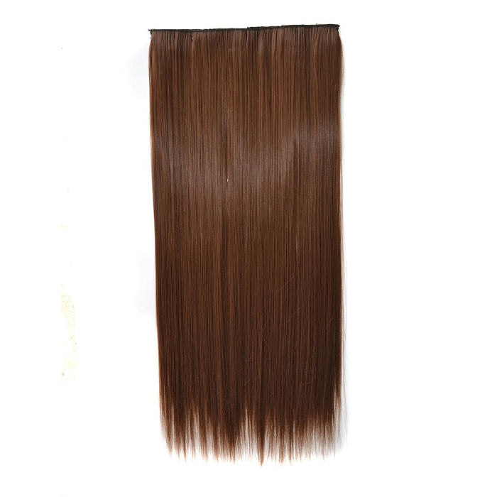 5 Clip Long Straight Wig Piece