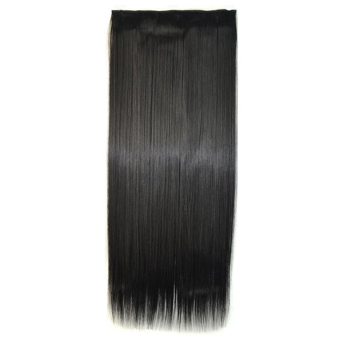 5 Clip Long Straight Wig Piece