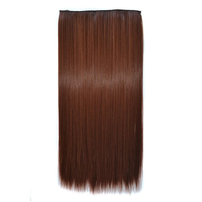 5 Clip Long Straight Wig Piece