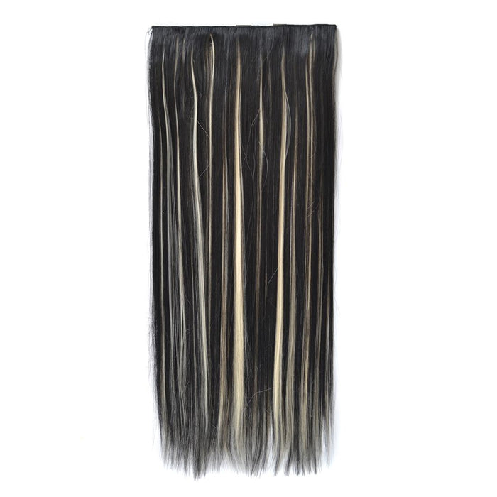 5 Clip Long Straight Wig Piece 1Bh613