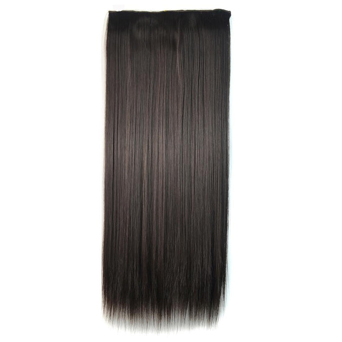 5 Clip Long Straight Wig Piece