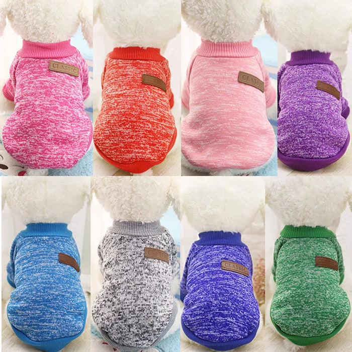 Pet Knit Coat For Small To Medium Dogs