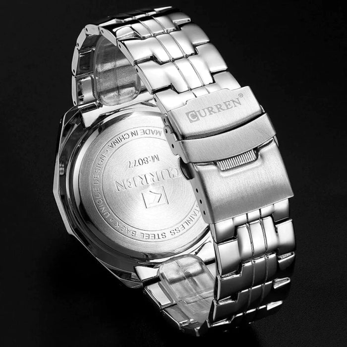 Fashion Brand Man Quartz Full Stainless Steel Watch Casual Military Sport Men Dress Wristwatch