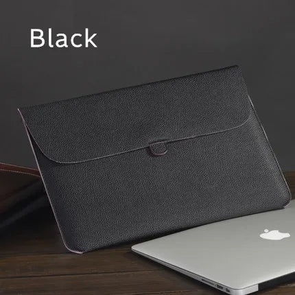 For Macbook Air Pro Retina M Notebook Unisex 11,13.3 Inch Pu Leather Waterproof Sleeve Case Laptop Bag