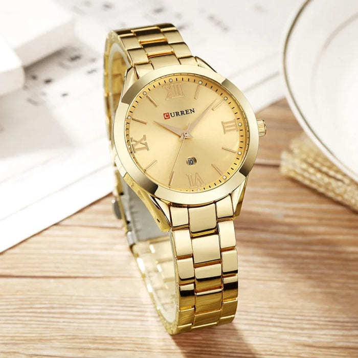 Fashion Design Gold Bracelet  Wristwatches For Women