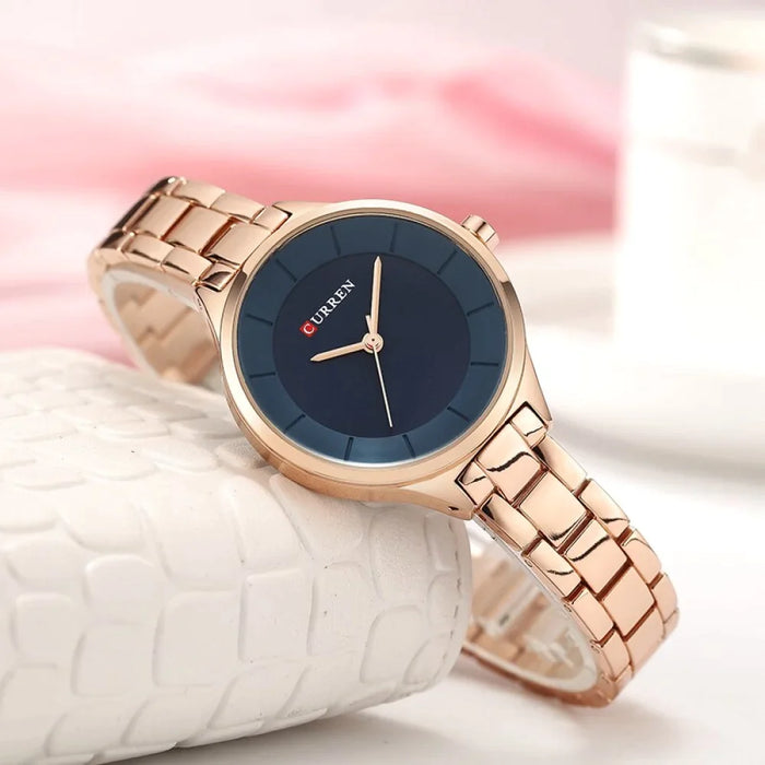 Creative Full Steel Rose Gold Women Dress Watches