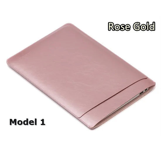 For Macbook Air Pro Retina M1 11,12,13 Inch Pu Leather Sleeve Case Notebook Tablet Laptop Bag