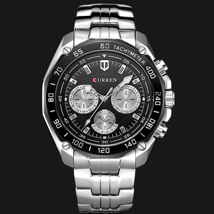 Fashion Brand Man Quartz Full Stainless Steel Watch Casual Military Sport Men Dress Wristwatch