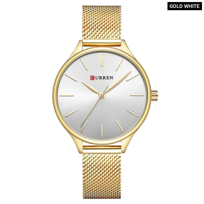 Simple Elegant Stainless Steel Quartz Wristwatches