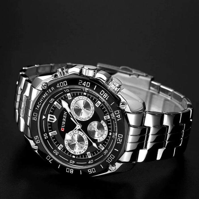 Fashion Brand Man Quartz Full Stainless Steel Watch Casual Military Sport Men Dress Wristwatch