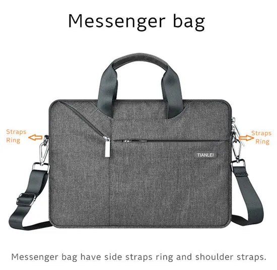 For Macbook Air Pro Mens 11,13,14,15.6 Inch Shoulder Messenger Case Hand & Laptop Bag