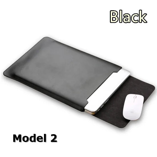 For Macbook Air Pro Retina M1 11,12,13 Inch Pu Leather Sleeve Case Notebook Tablet Laptop Bag