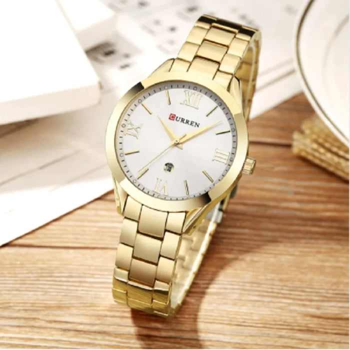 Fashion Design Gold Bracelet  Wristwatches For Women