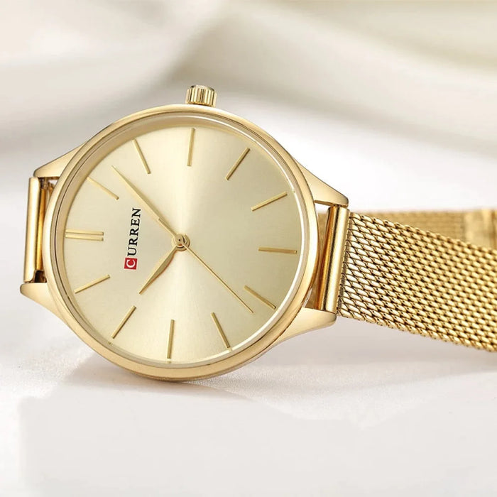 Women Brand Fashion Dress Ladies Bracelet Watch Rose Gold Clock