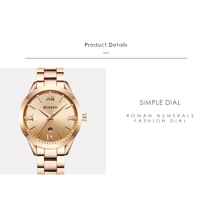 Fashion Design Gold Bracelet  Wristwatches For Women