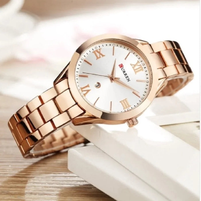 Fashion Design Gold Bracelet  Wristwatches For Women