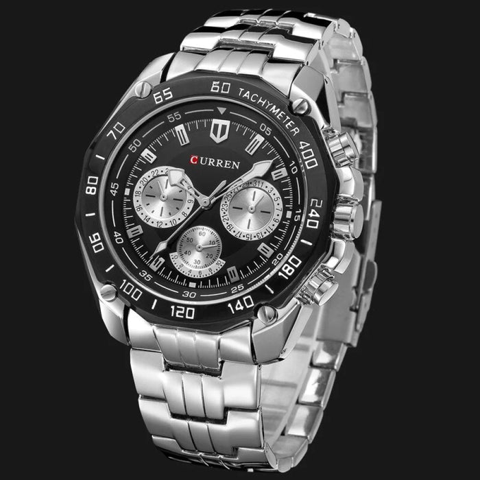 Fashion Brand Man Quartz Full Stainless Steel Watch Casual Military Sport Men Dress Wristwatch