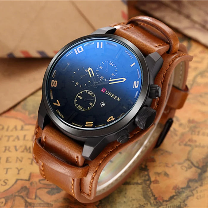 Men's Watches Fashion & Casual Business Quartz Watch Date Waterproof Wristwatch Hodinky